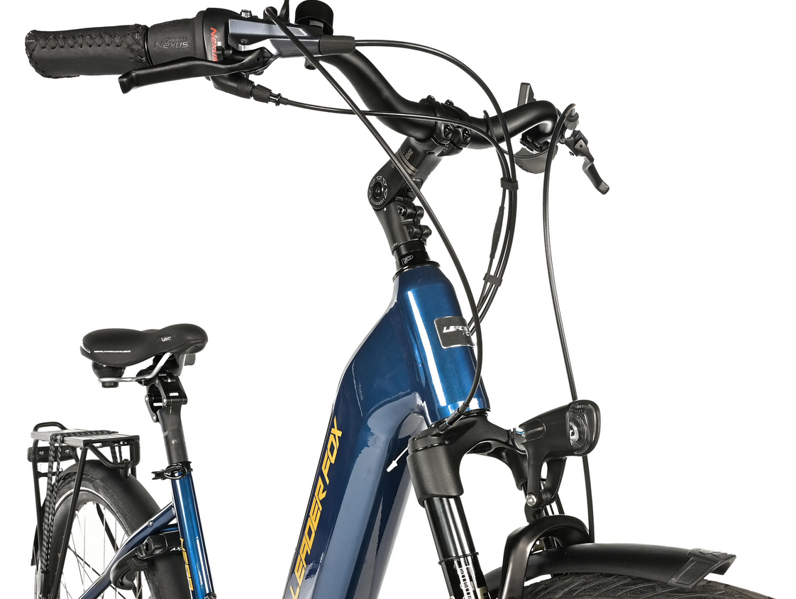 Leader Fox NEBA, pneu 28", model 2025-1, barva modrá tiger - ZDARMA dopravné, odborná montáž a seřízení!