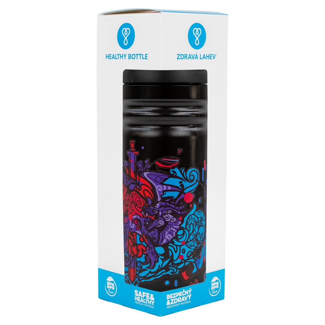 Zdravá lahev Doodle dragon 0,7l
