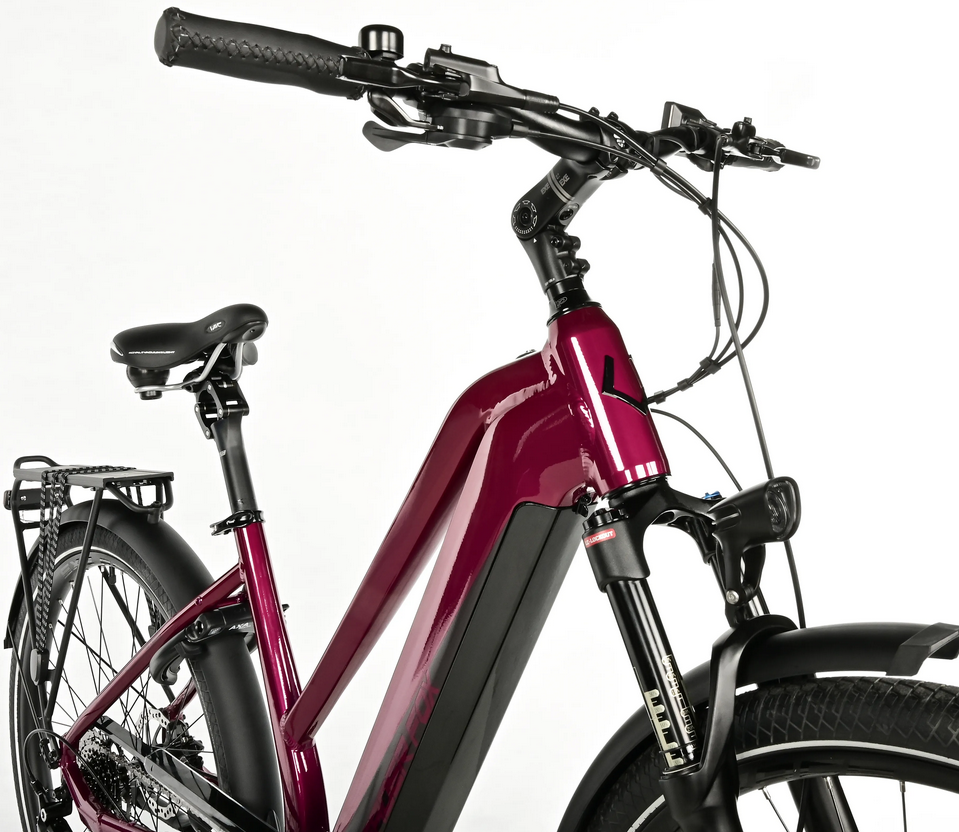 Leader Fox LUCAS dámské, rám 20" (L), model 2025-2, raspberry - ZDARMA dopravné, odborná montáž, seřízení a skládací zámek FORCE!