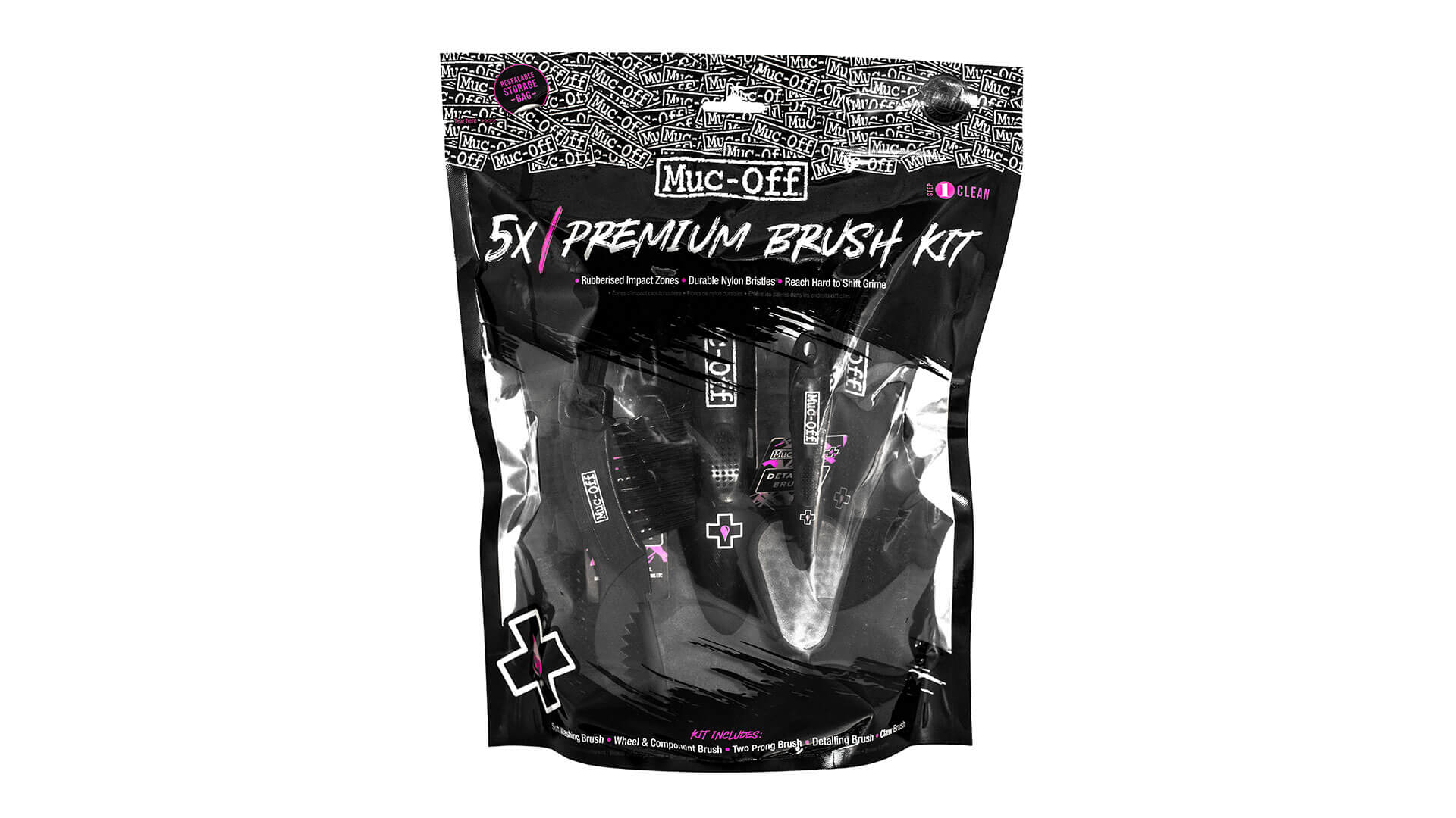  MUC-OFF 5X BRUSH SET - Sada 5 kartáčů 