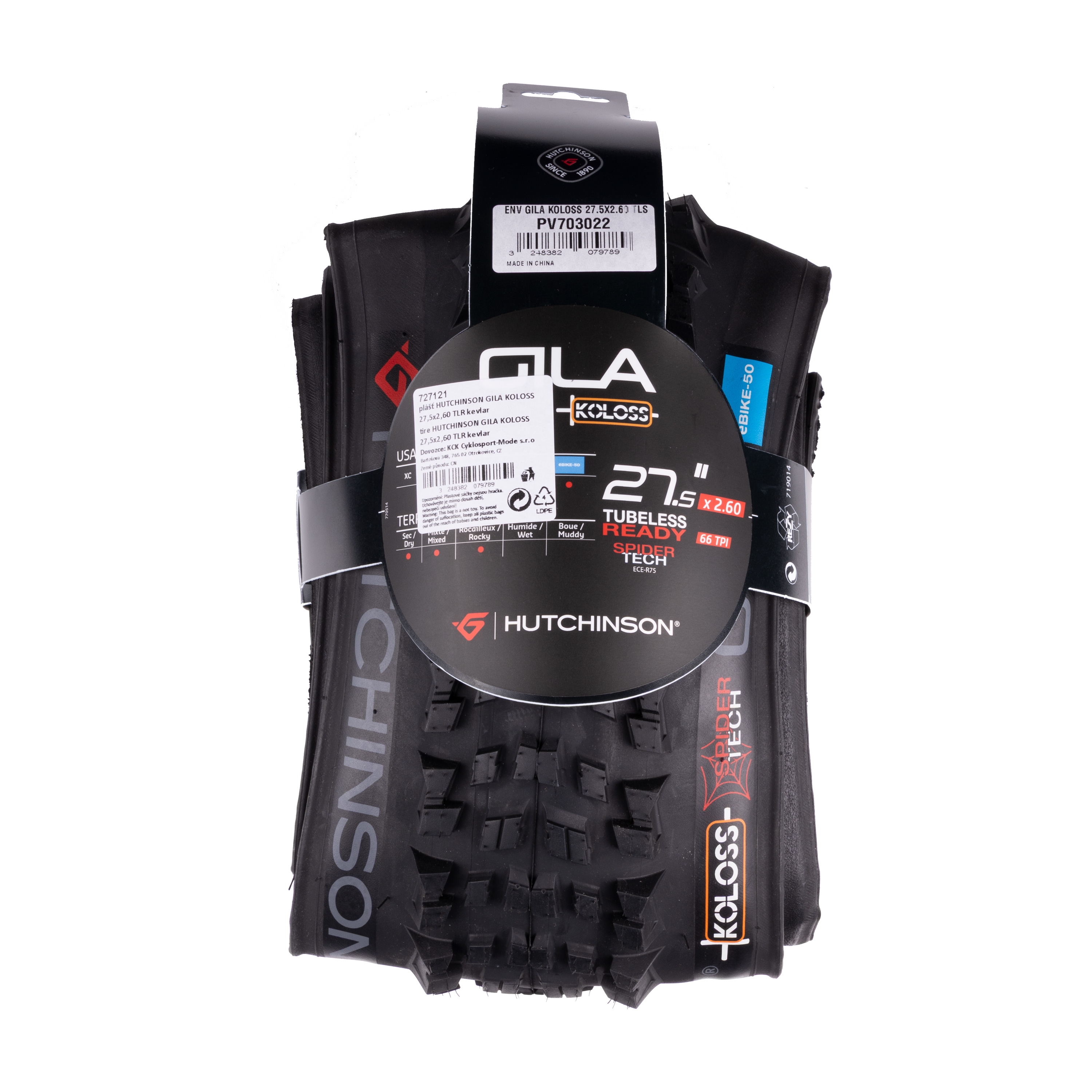 Plášť HUTCHINSON GILA KOLOSS 27,5 x 2,60 TLR kevlar