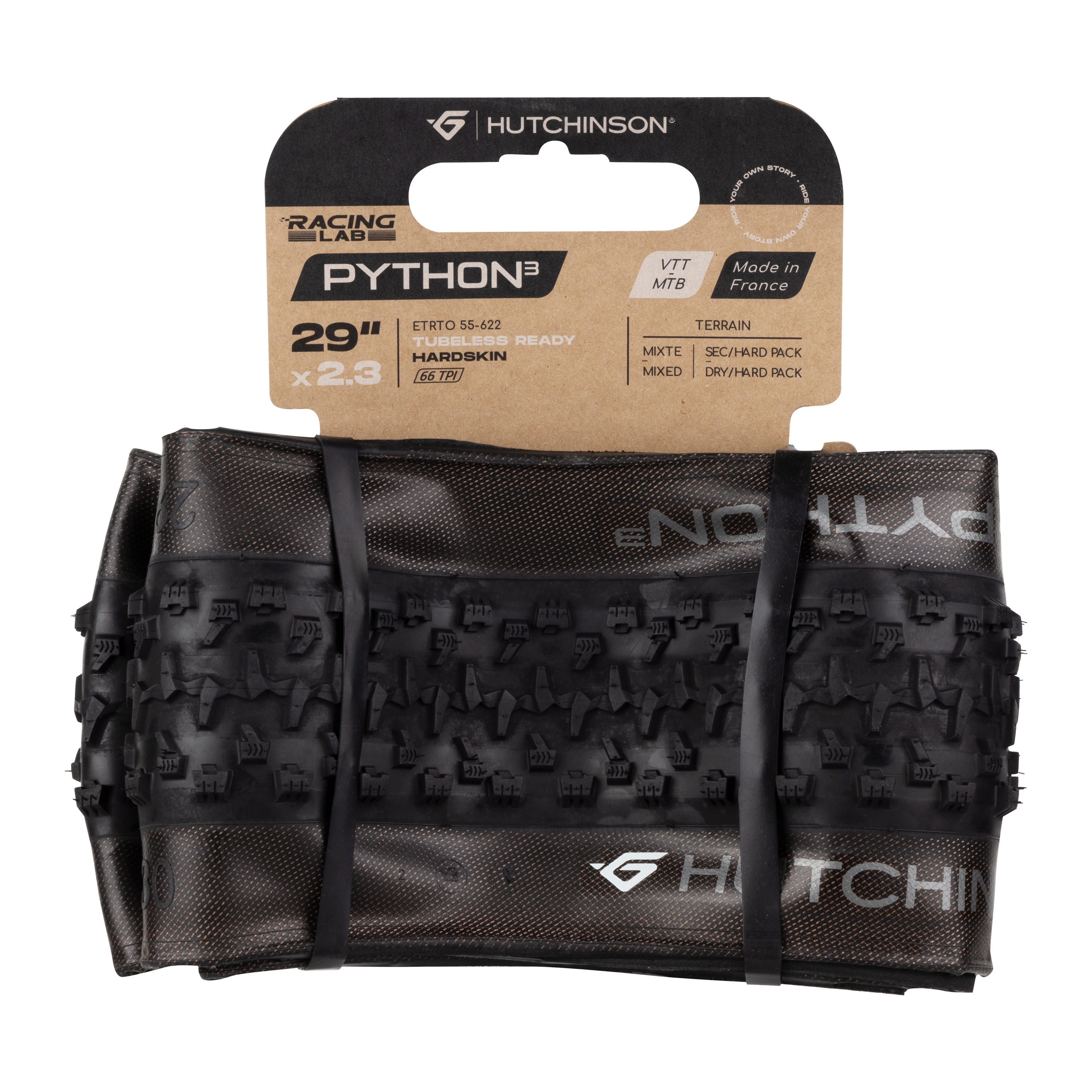 Plášť HUTCHINSON PYTHON 3 RACING LAB TLR 29 x 2,30, kevlar, černý