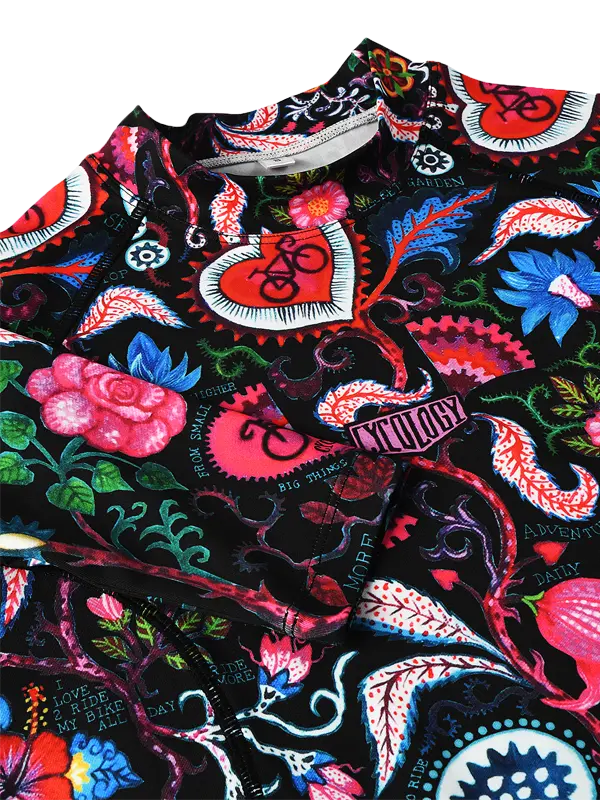 Funkční spodní vrstva CYCOLOGY Secret Garden, black, dámské