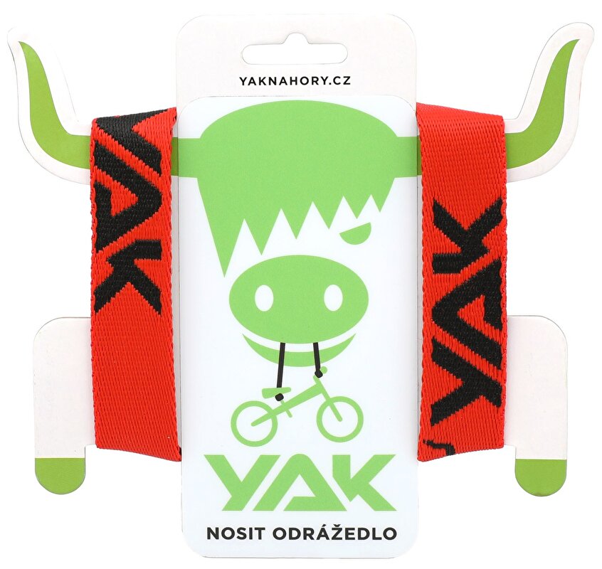 Popruh YAK černá/červená