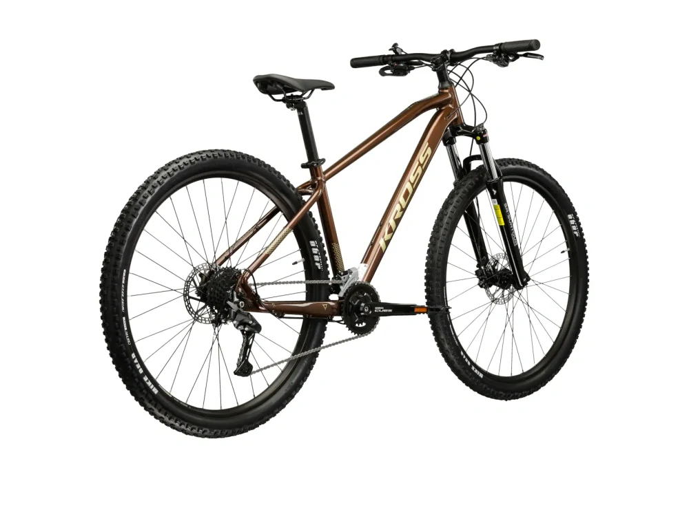 KROSS HEXAGON 5.0, model 2026, pneu 27,5", barva hnědá/zlatá - ZDARMA dopravné, odborná montáž, seřízení a sada světel!