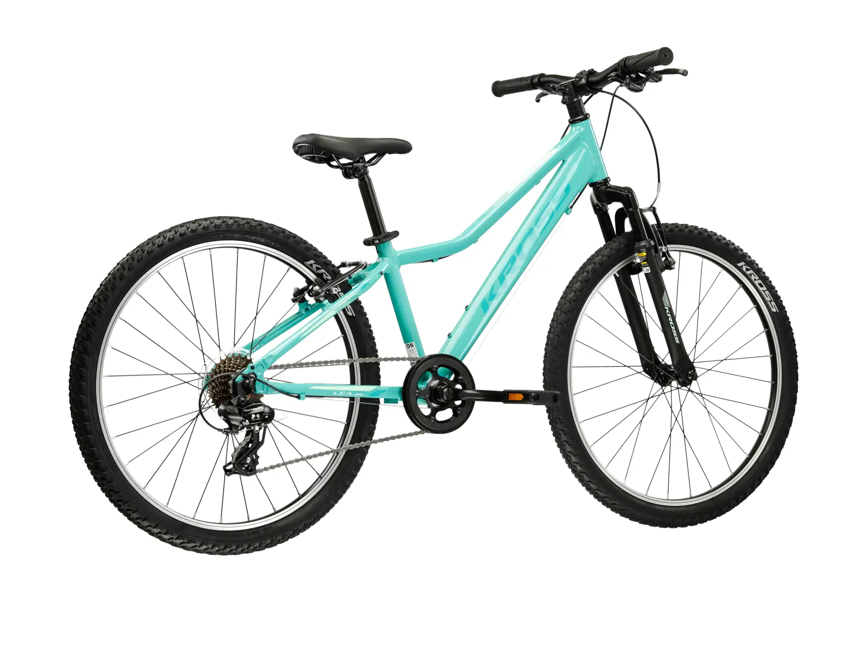 KROSS LEA JR 1.0, model 2026, pneu 24", barva mátová - ZDARMA dopravné, odborná montáž, seřízení a sada světel TWINS!