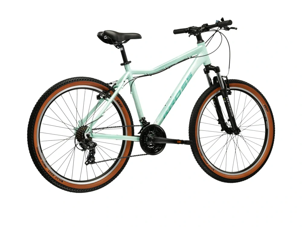 KROSS LEA X100, rám XS (15"), model 2026, pneu 26", barva mátová/mátová/matná - ZDARMA dopravné, odborná montáž, seřízení a sada světel!