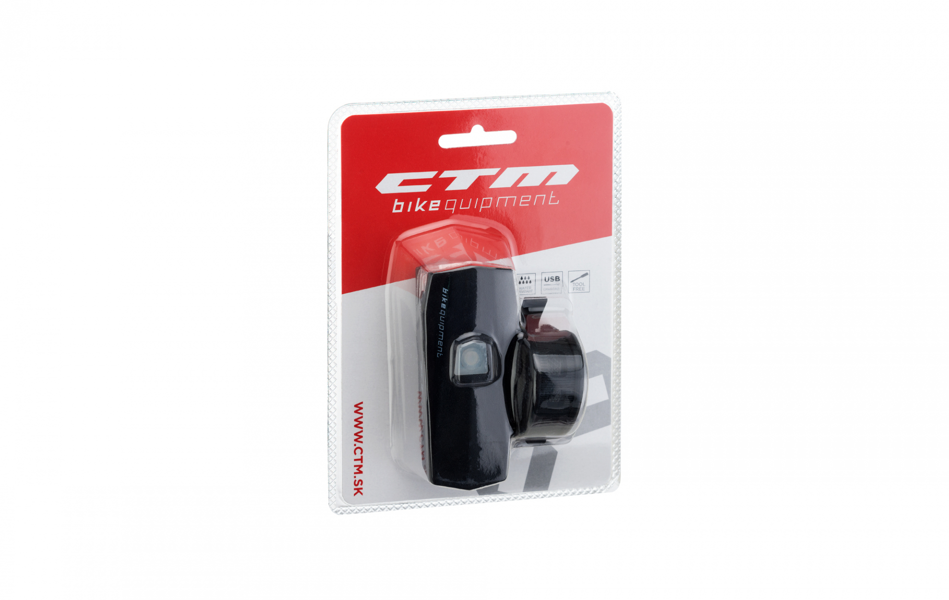Osvětlení přední CTM FULGO, USB, LED