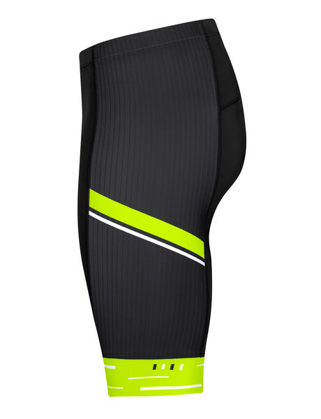 Pánské cyklistické kraťasy ETAPE RACING 2.0, černá/žlutá fluo