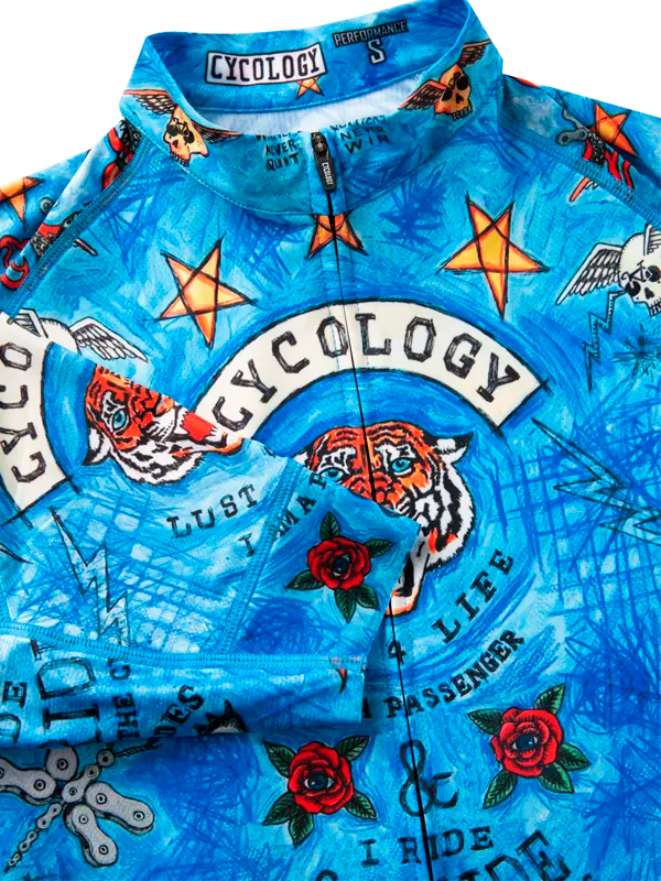 Cyklodres CYCOLOGY City Of Angels (Blue), pánský, krátký rukáv