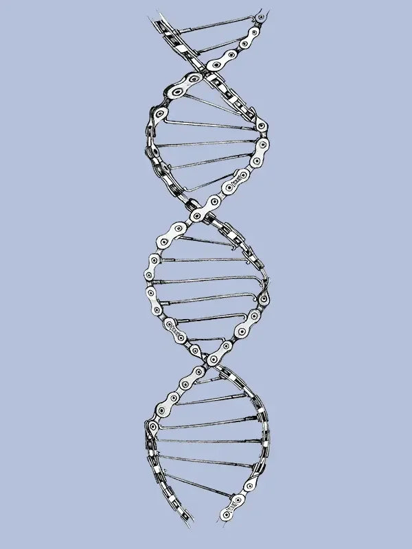 Bavlněné triko CYCOLOGY DNA, light blue, pánské, krátký rukáv