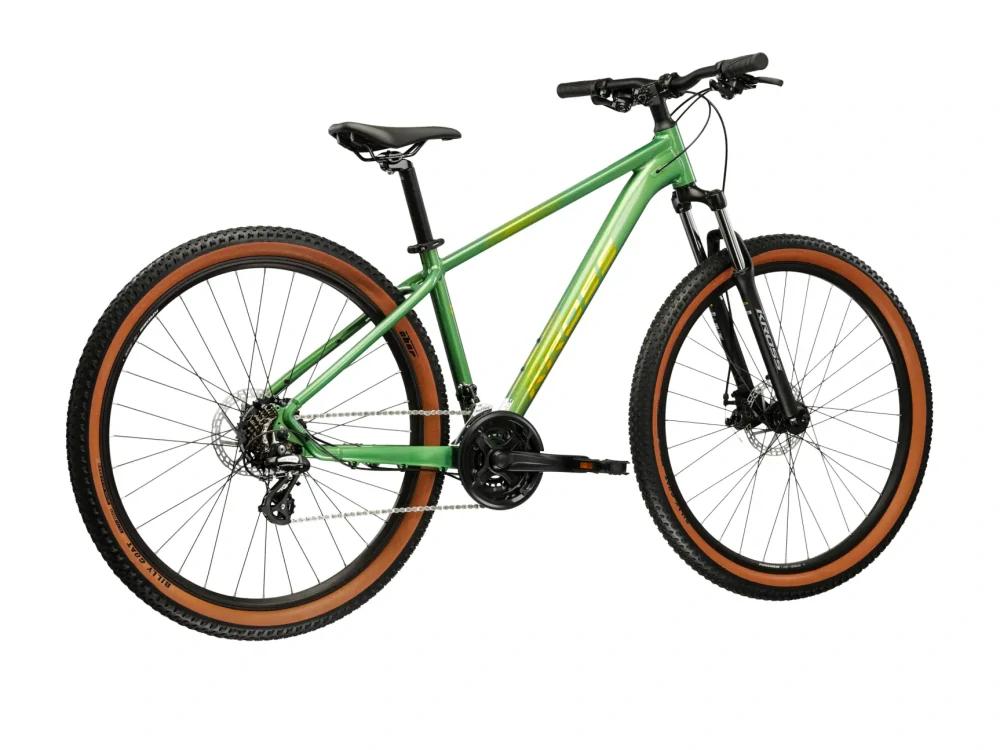 KROSS HEXAGON X200, model 2026, pneu 27,5", barva zelená/zelená/lesk - ZDARMA dopravné, seřízení, odborná montáž a sada světel!