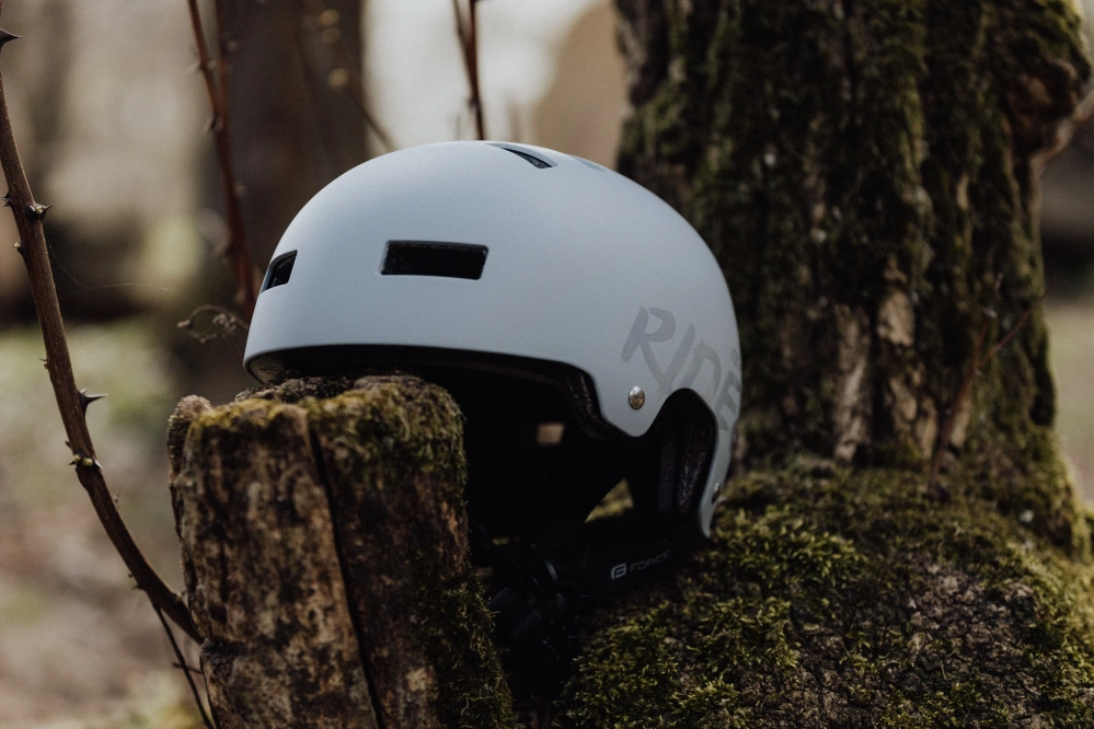 Přilba FORCE RIDEZ BMX, šedá matná