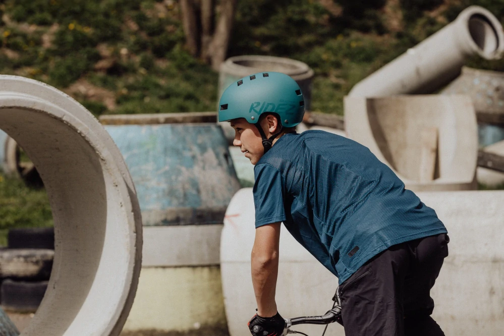 Přilba FORCE RIDEZ BMX, petrolejová matná, vel. L/XL