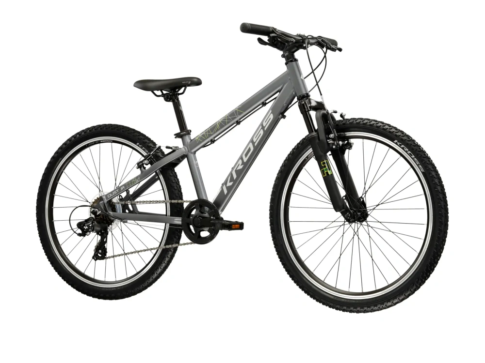 KROSS DUST JR, pneu 24", model 2027, barva grafitová/stříbrná/matný - ZDARMA dopravné, odborná montáž a seřízení!