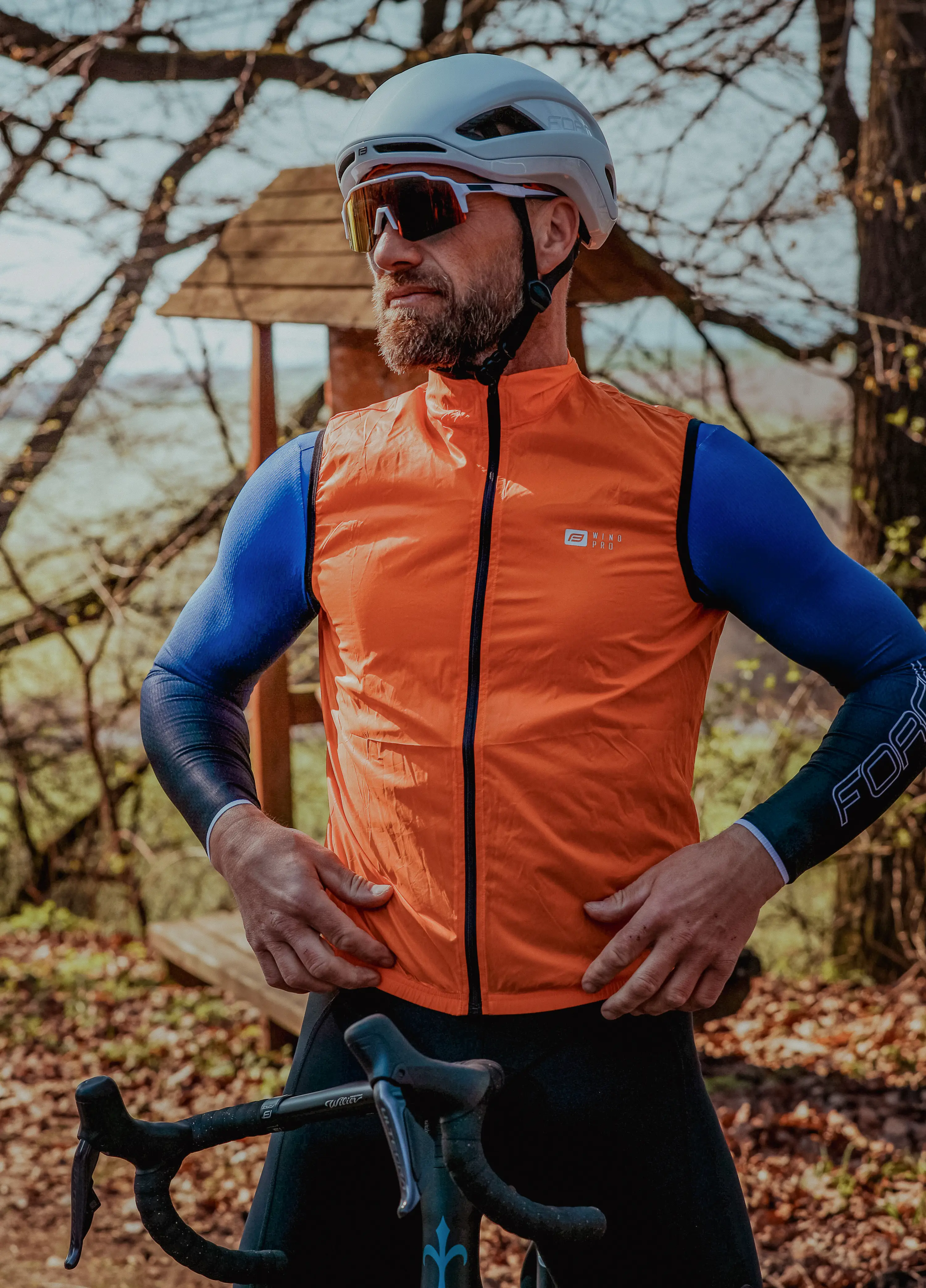 Vesta FORCE WINDPRO plná záda, oranžová