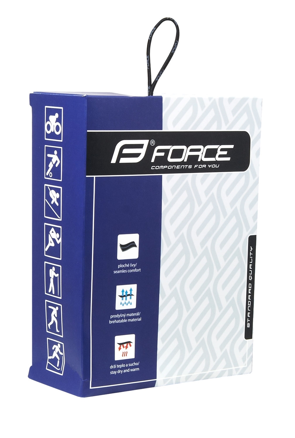 Triko funkční FORCE WIND krátký rukáv bílé