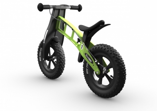 Odrážedlo FirstBike FAT green - ZDARMA dopravné, košík a zvonek!