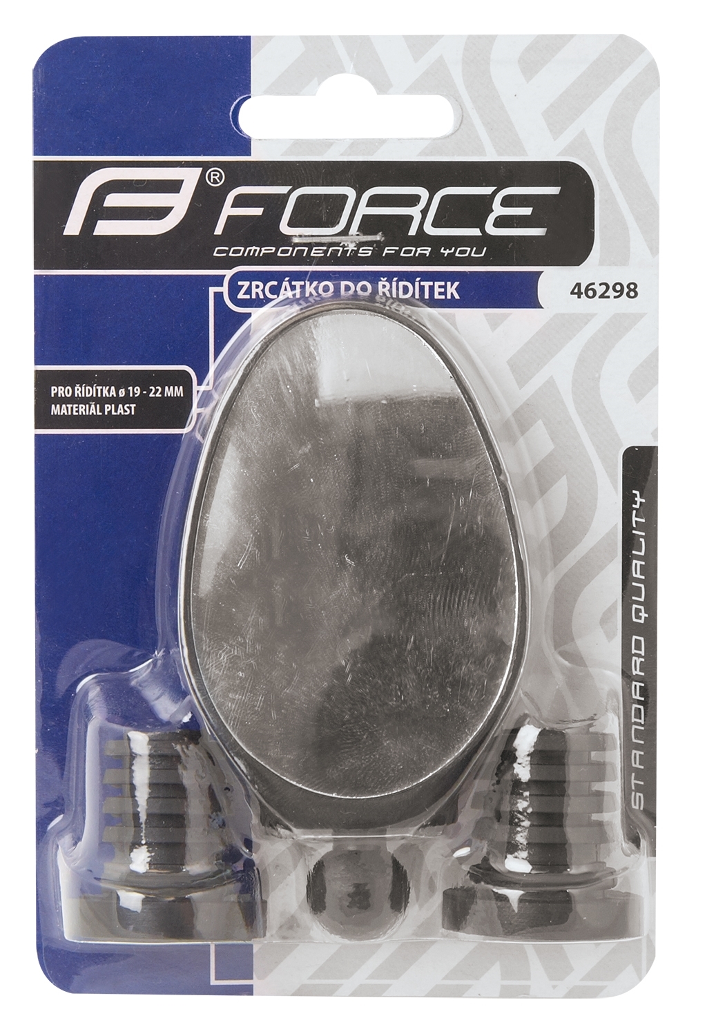 Cyklistické zpětné zrcátko FORCE, černé