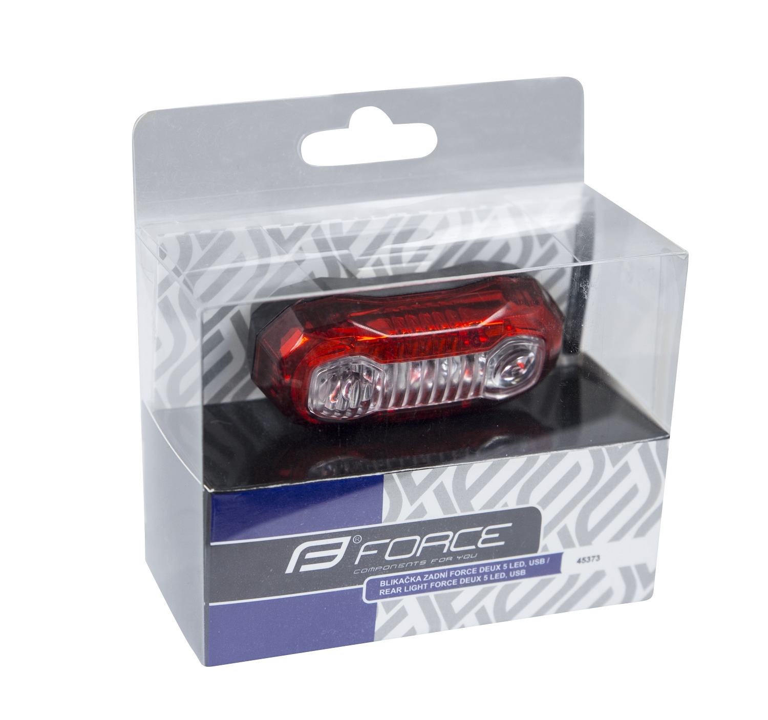 Blikačka zadní FORCE DEUX 5 LED, USB
