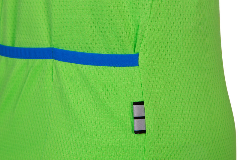 Dětský dres ETAPE PEDDY, zelená/modrá fluo
