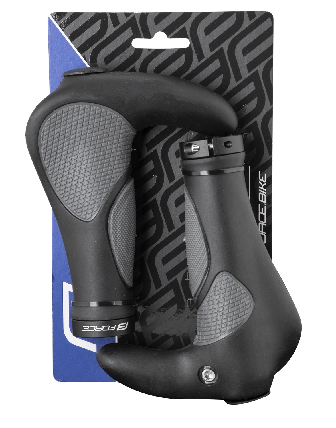 Rohy-madla FORCE GEL s integrovanými rohy 102 mm, černo-šedá