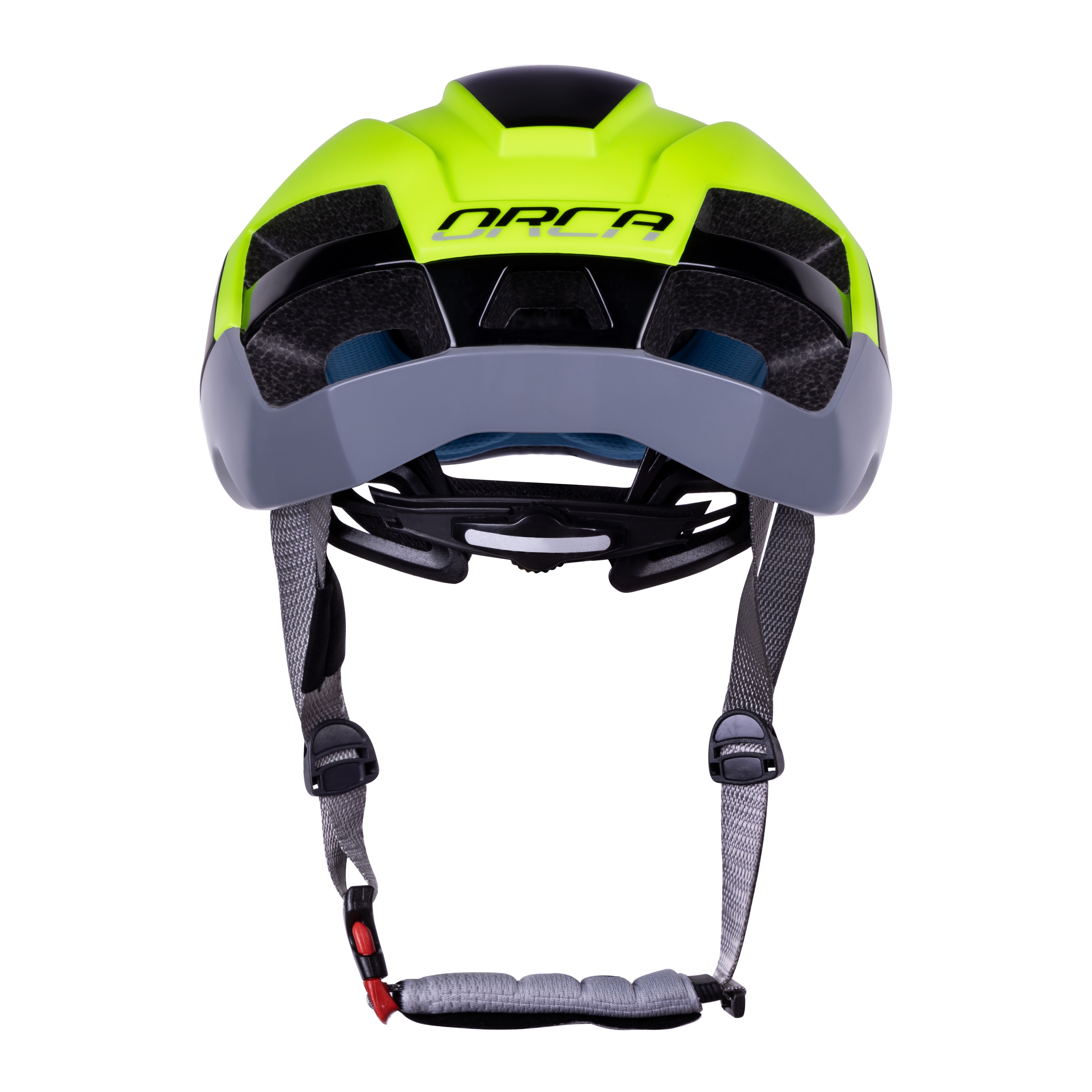 Přilba FORCE ORCA, fluo mat-šedá