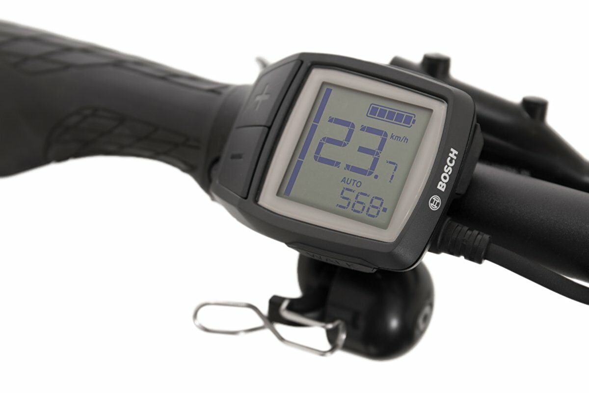 Rock Machine CrossRide INT e500 Bosch touring, model 2022, Matte Black/Grey/Radioactive Yellow - ZDARMA dopravné, odborná montáž, seřízení a dárkový poukaz na nákup příslušenství!