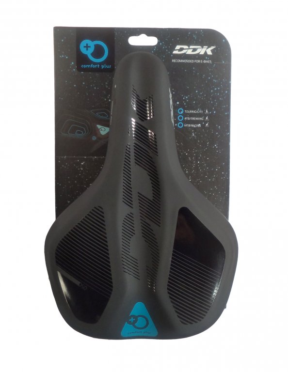 Sedlo DDK DD053MFR 270x189mm E-bike Memory, černo/modré