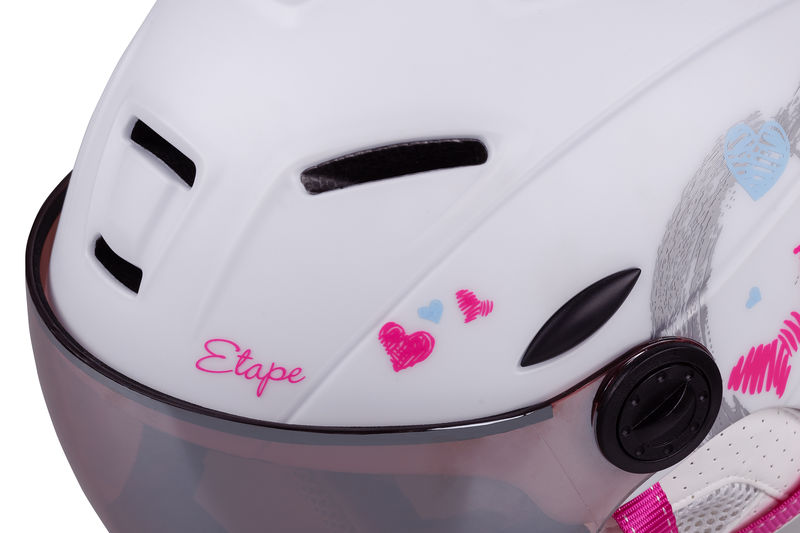 Etape dětská lyžařská přilba RIDER PRO, bílá mat