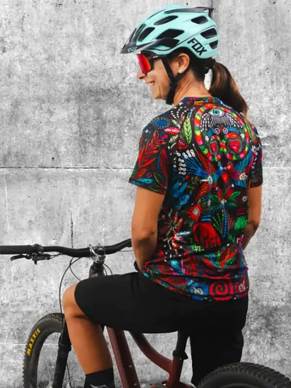 MTB dres CYCOLOGY Jungle Jungle, dámský, krátký rukáv