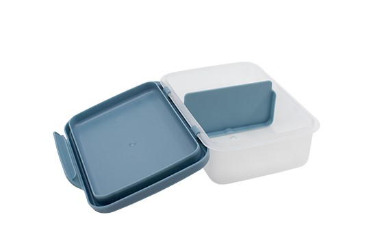 Zdravá sváča - box SCANDI šedomodrá 2178
