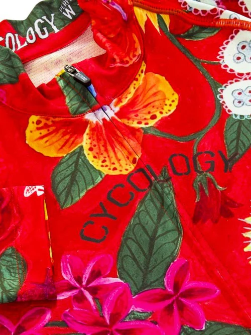 Cyklodres CYCOLOGY Summer Aloha, dámský, dlouhý rukáv