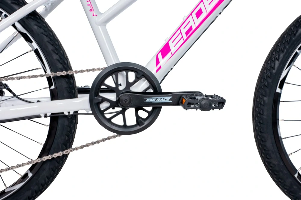 Leader Fox CAPITAN dívčí 24" 2025-1, white/pink - ZDARMA dopravné, seřízení, odborná montáž a zadní světlo!