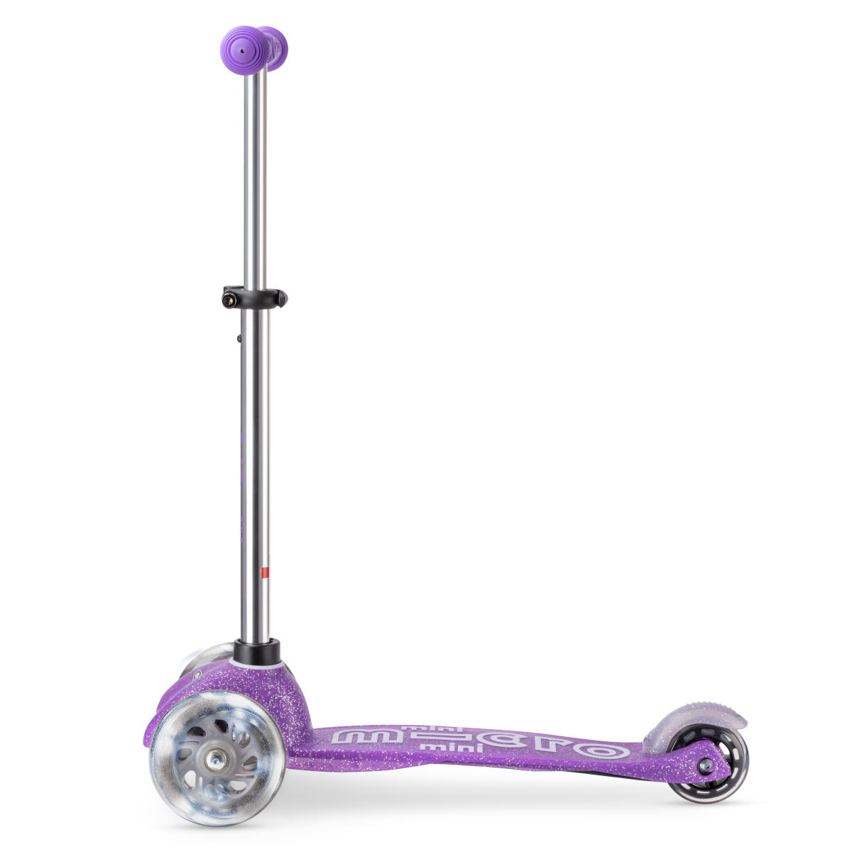 Koloběžka Mini Micro Deluxe Glitter LED purple - ZDARMA dopravné!
