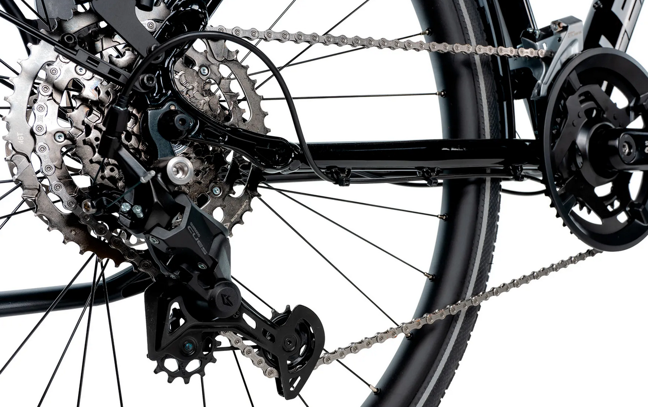 Leader Fox ESPIRIT pánské, rám 19" (L), model 2025-1, black/silver - ZDARMA dopravné, odborná montáž, seřízení!