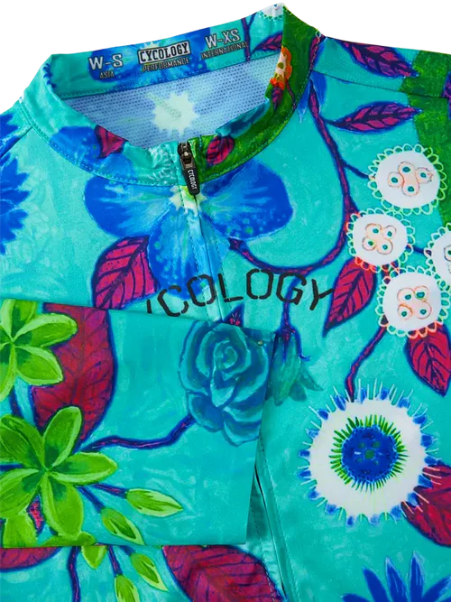 Cyklodres CYCOLOGY Aloha Aqua Reborn, dámský, krátký rukáv