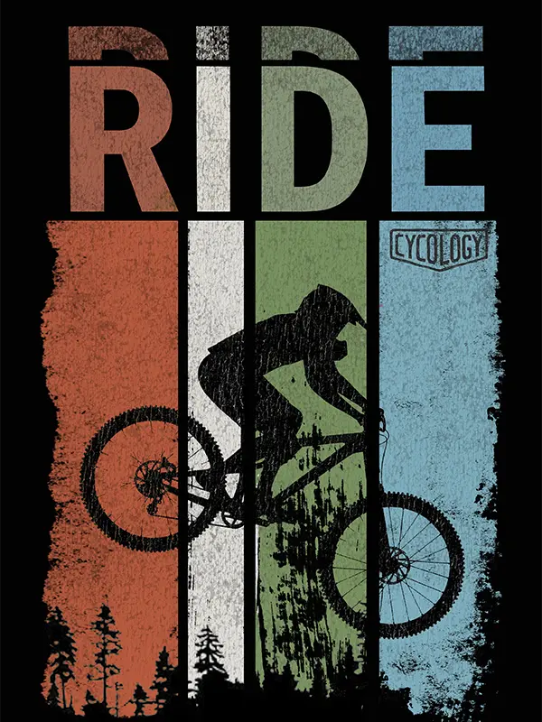 Bavlněné triko CYCOLOGY Ride MTB, pánské, krátký rukáv