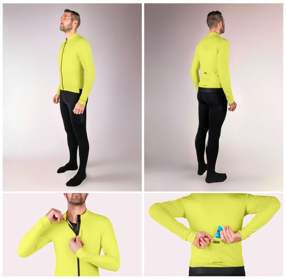 Dres FORCE ENDLESS dlouhý rukáv, fluo