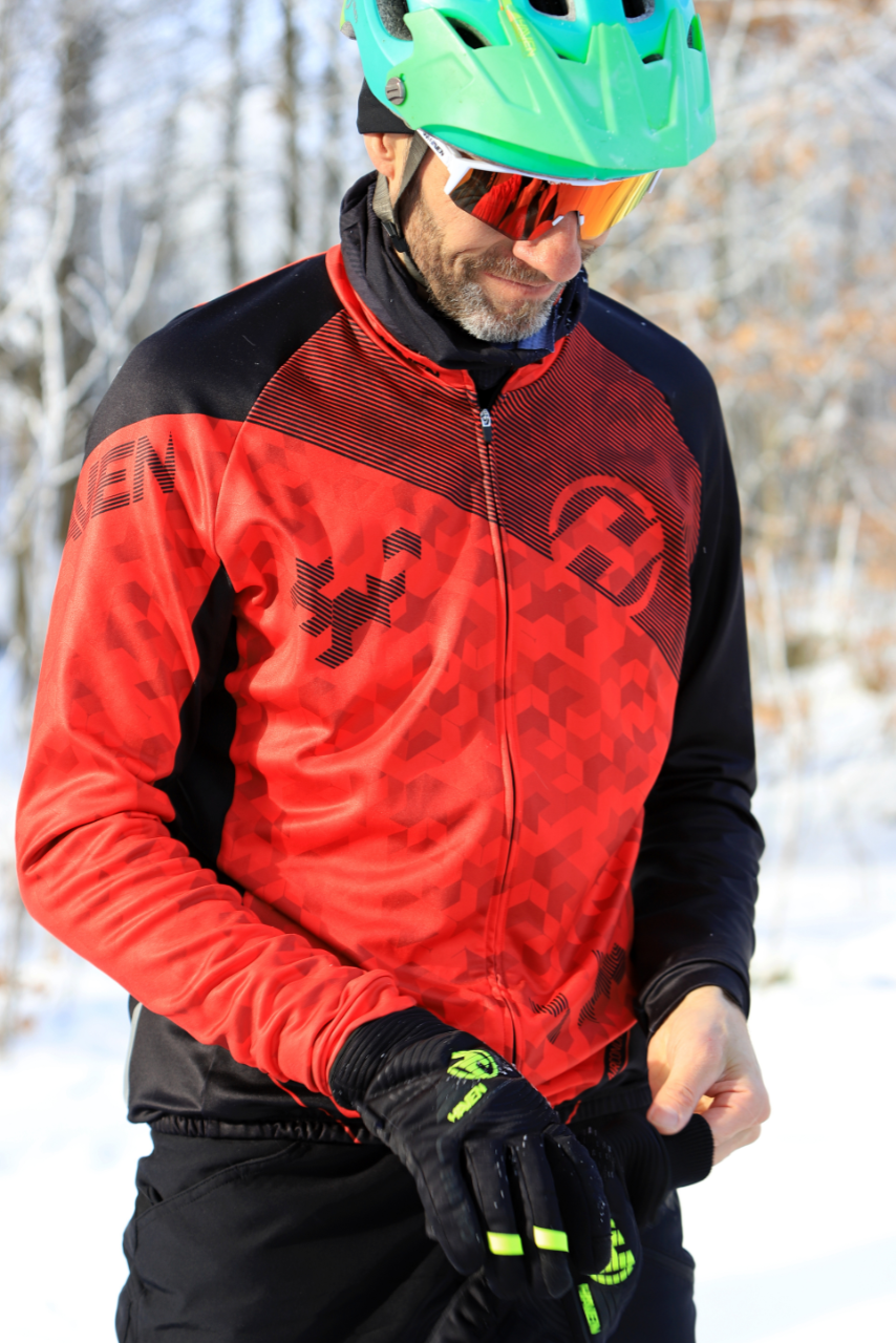 Dres zateplený HAVEN STRATO men red, velikost XXL