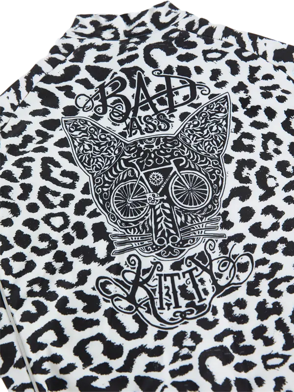 Cyklodres CYCOLOGY Winter Kitty, dámský, dlouhý rukáv, white