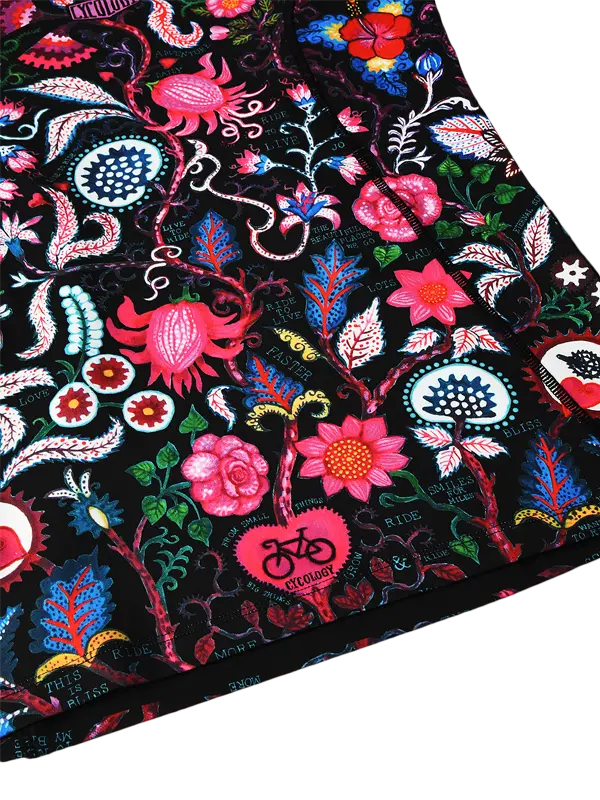 Funkční spodní vrstva CYCOLOGY Secret Garden, black, dámské
