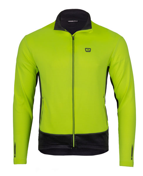Pánská bunda/mikina ETAPE CORE 3.0, žlutá fluo/černá