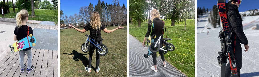 Popruh YAK černá/tyrkysová