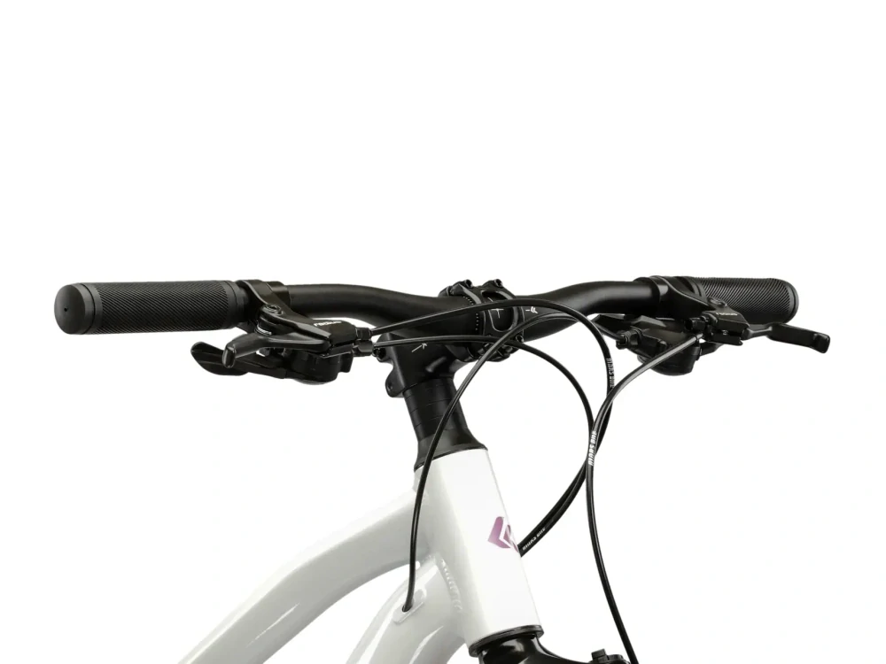 KROSS LEA 3.0, rám 14" (XS), model 2026, pneu 27,5", barva bílá / růžová - ZDARMA dopravné, seřízení, odborná montáž a sada světel!