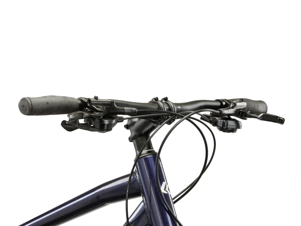 KROSS EVADO 5.0, rám 21" (L), model 2026, pneu 28", barva námořnická modrá - ZDARMA dopravné, seřízení, odborná montáž a sada světel!