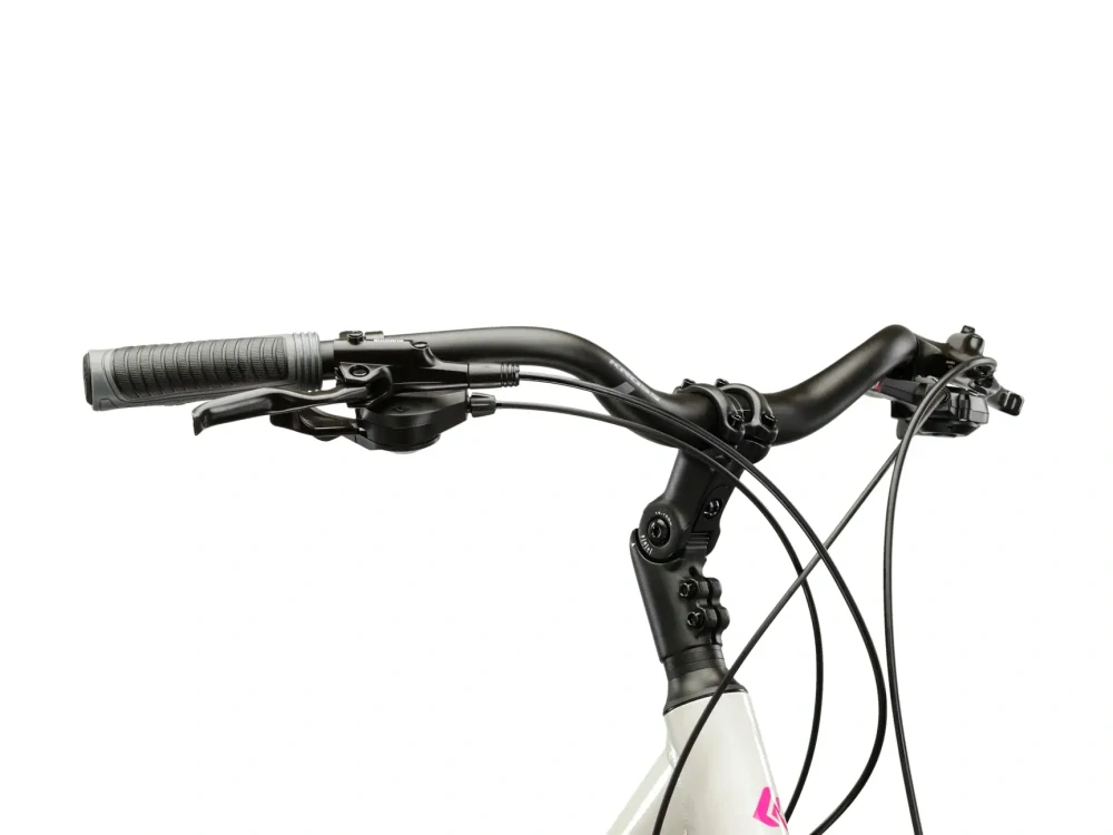 KROSS TRANS 5.0 Lady, rám 19" (L), model 2026, pneu 28", barva šedá/růžová/lesk - ZDARMA dopravné, seřízení, odborná montáž a koš na zadní nosič!