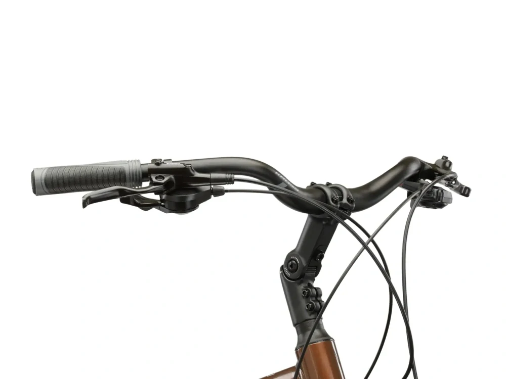 KROSS TRANS 5.0, rám 21" (L), model 2026, pneu 28", barva hnědá/stříbrná/lesk - ZDARMA dopravné, seřízení, odborná montáž a koš na zadní nosič!