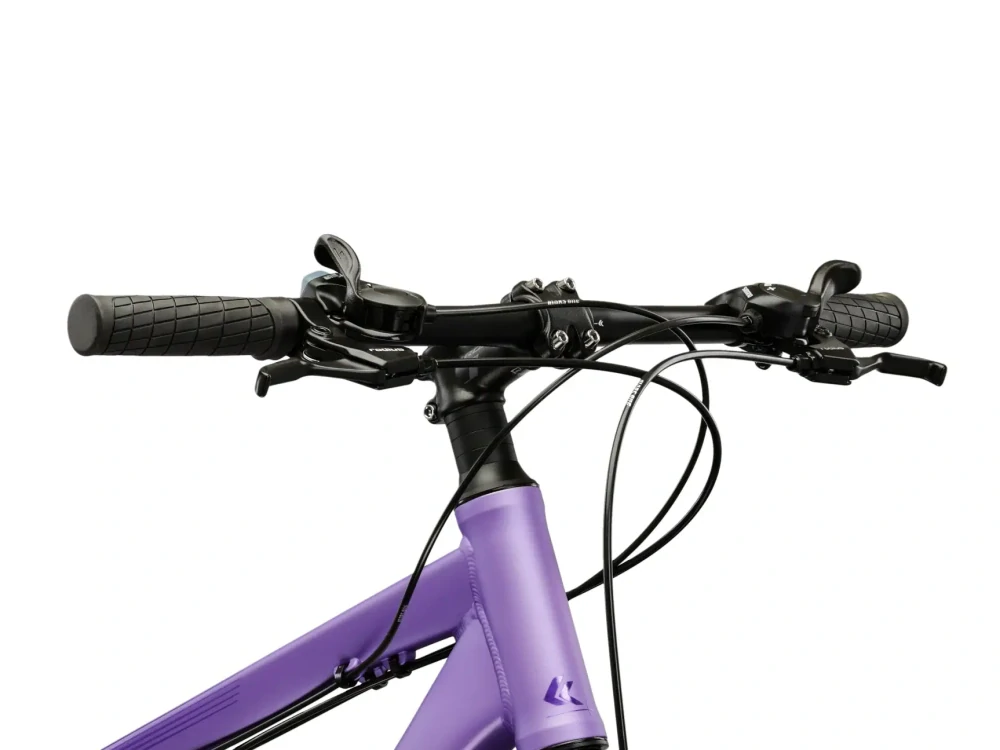 KROSS LEA X100, model 2026, pneu 26", barva fialová/stříbrná/matný - ZDARMA dopravné, odborná montáž, seřízení a sada světel!