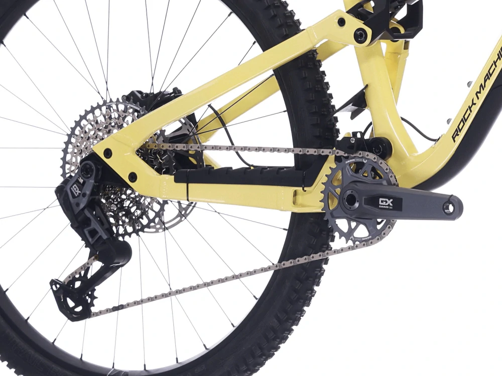 Rock Machine Whizz FS I 90 AXS, rám 16" (M), model 2025, Sulfur Yellow - ZDARMA dopravné, seřízení a odborná montáž!